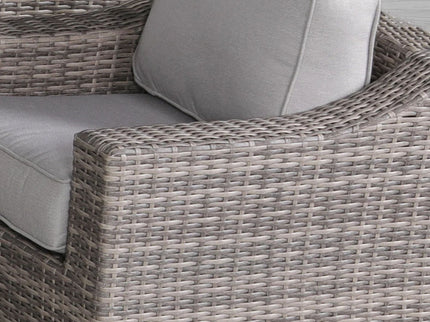 Swivel Patio Chair With Luxurious Cushions Perfect For Outdoor Relaxation (Set of 2) - Gray Mix