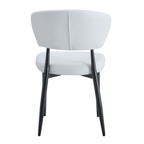 Minimalist Ergonomic Dining Chair With Curved Backres (Set of 4)