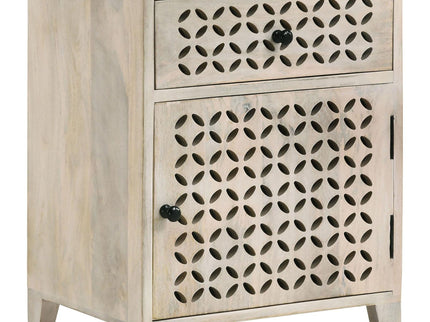 1 Door Accent Cabinet With Drawer - Beige