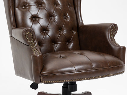 Executive Office Chair, High Back Reclining Comfortable Desk Chair With Smooth Glide Caster Wheels