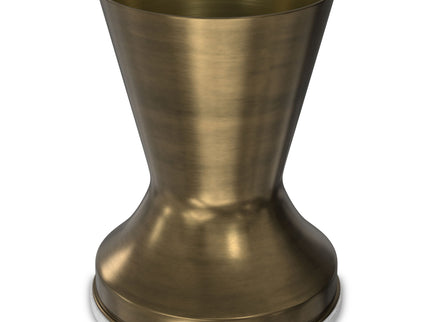 Raquel - Side Table - Antique Brass / White