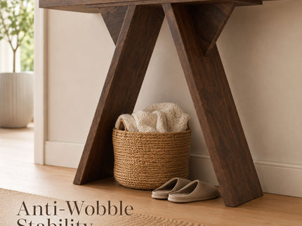 Console Table With V - Shaped Base