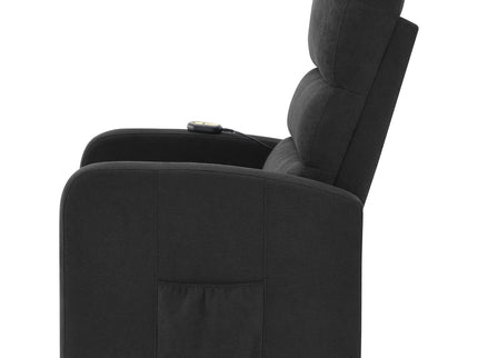 Royston - Upholstered Power Lift Recliner With Remote Comfort - Black