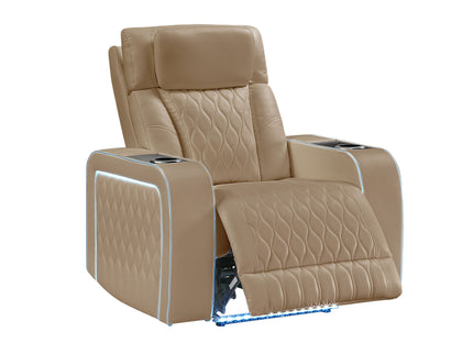 Electra - Power Reclining Set With Power Headrests, Massage And LED Lighting