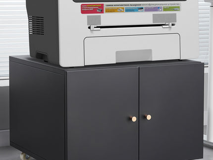 Office Furniture Copier Cabinet 2 Door Steel Copier Stand Mobile Pedestal File Printer Stand