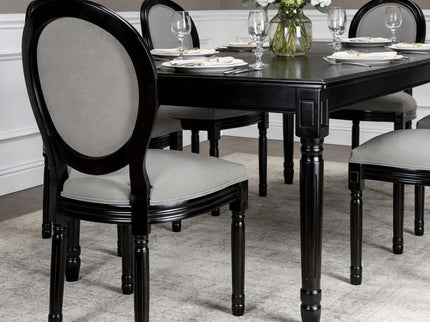 Upholstered & Round Back Dining Chairs (Set of 2)