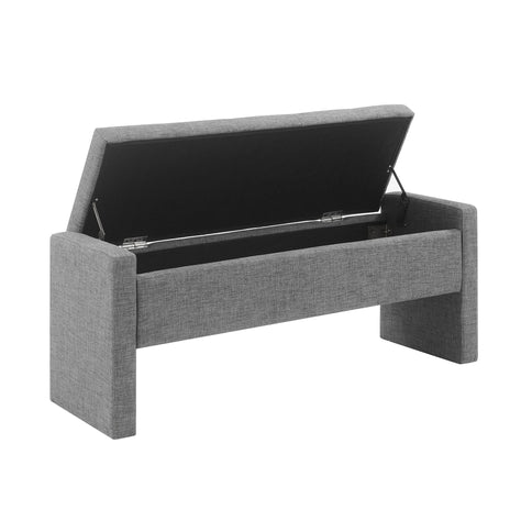 Modern Upholstered Large Bed End Bench With Storage