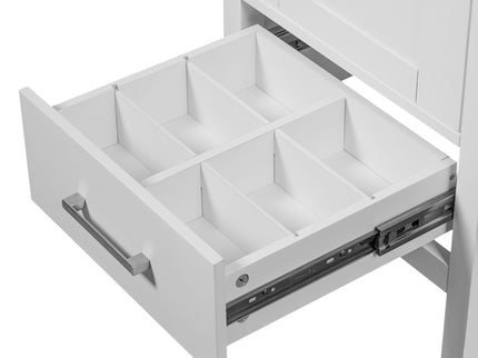 Bathroom Vanity With Ceramic Sink, Soft Close Drawers, Door Organizer, Divider Drawer, Adjustable Foot Pads