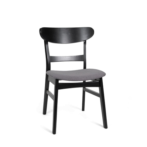 Modern Dining Chair With Upholstered Seat And Wood Frame