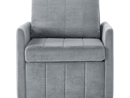 Upholstered Convertible Sleeper Sofa With 5 Position Backrest, Side Pockets, Storage