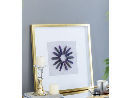 Grace Purple Agate Shadow Boxes Wall Art (Set of 2) - Multicolor
