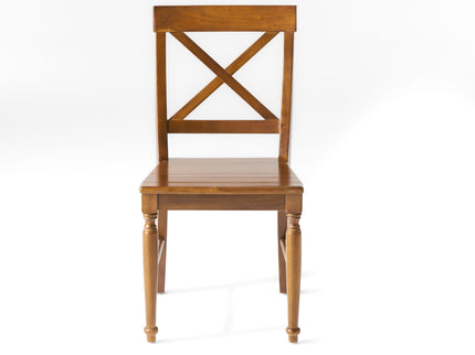 Dining Chair With X Shaped Back (Set of 2)