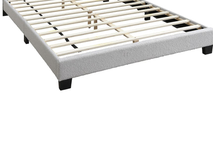 Bed With Channel Tufting And Built In LED Headboard
