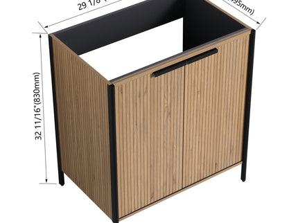 Contemporary Freestanding Bathroom Vanity With Adjustable Shelves