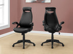 Black / Faux Leather