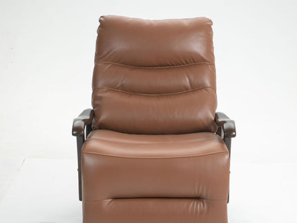 Swivel Rocker Recliner Power Glider Chair With Solid Wood Armrests, Extra Wide Reclining Sofa Chair Upholstered Living Room Single Sofa