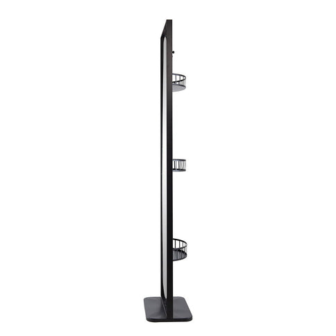 Full Length Standing Mirror, 360° Swivel Floor Mirror For Bedroom - Black