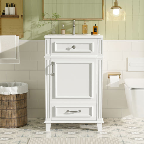 Bathroom Vanity With Sink, Drawer & Soft Closing Door