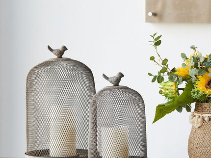 Ophira Sparrow Candle Holders (Set of 2) - Antique Gray