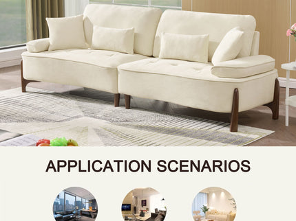 Comfortable Deep Seated Sofa With Pillows