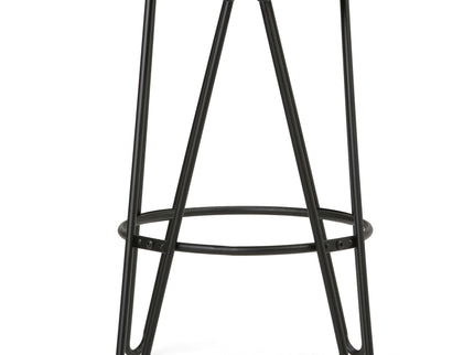 Simeon - Multifunctional Metal Stool With Wood Seat