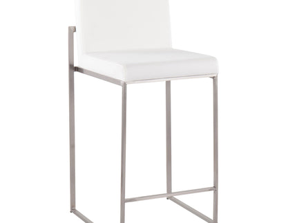 Fuji - Contemporary High Back Counter Stool, Functional Design