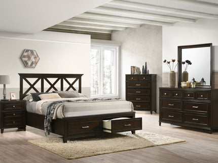 Merlot - 6 Drawer Dresser - Mahogany