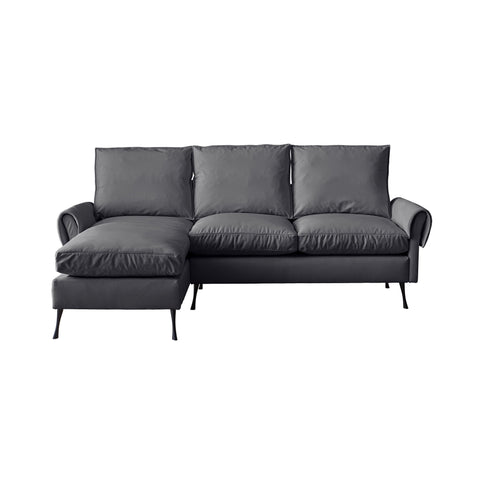 Modern Sectional Technical L-Shaped Sofa Couch With Reversible Chaise Lounge