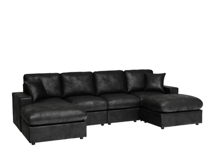Sectional With 2 Ottomans