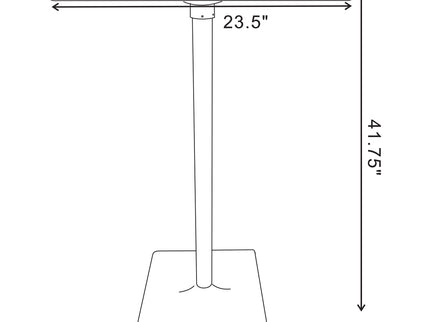 Staccato - Square Pub Height Bar Table - Dark Brown