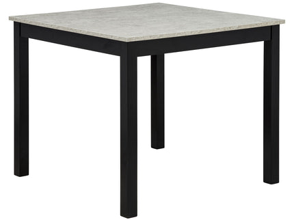 Modern 4 Person Dining Table Set With 4 Chairs