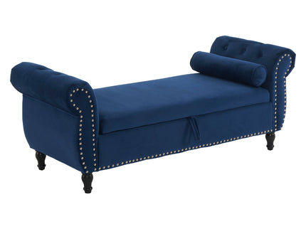 Luxurious Multifunctional Storage Ottoman Bench With Pillow