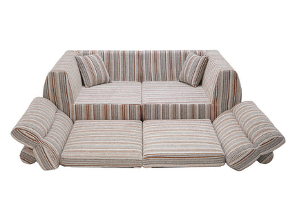 3 Seater, Couch With Throw Pillows For Living Room