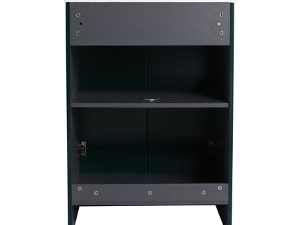 Contemporary Freestanding Bathroom Vanity With Resin Sink & Soft-Close Cabinet Doors