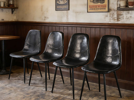 Dining Chairs (Set of 4) - Black