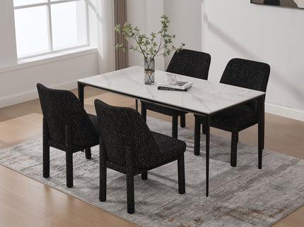 Wide Minimalist Dining Chair
