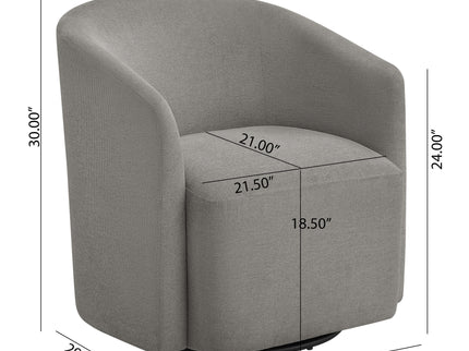 Ardena - Modern Swivel Barrel Chair