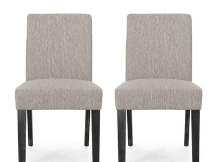 Contemporary Dining Chair With Upholstered Seating And Tapered Legs
