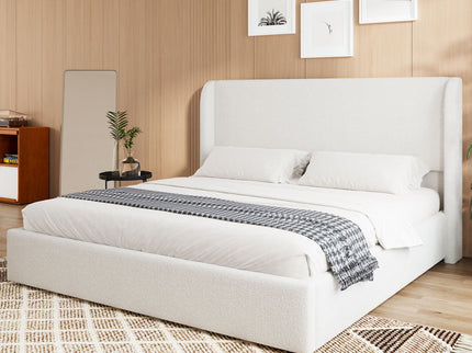 Upholstered Cloud Bed Frame With Headboard