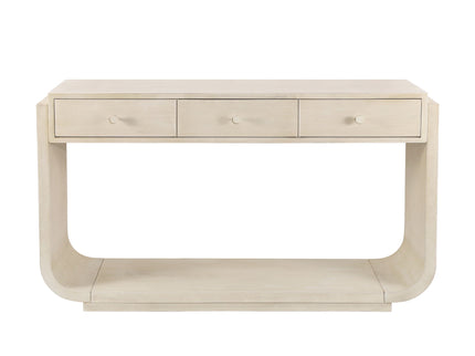 Console Table With 3 Drawers, Display Shelf