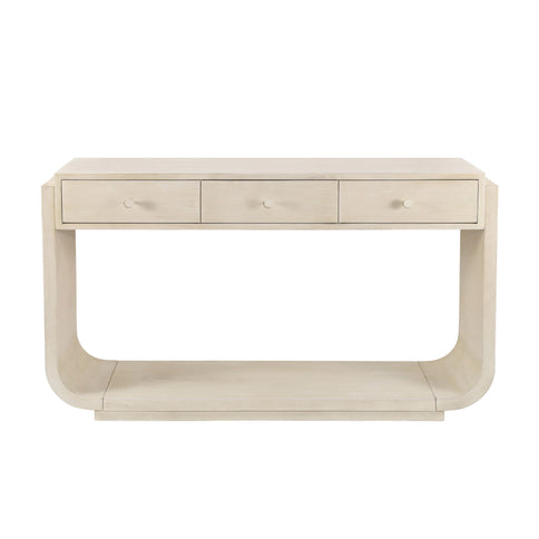 Console Table With 3 Drawers, Display Shelf