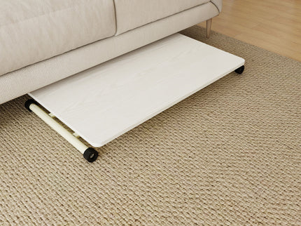 Adjustable Standing Table, Indoor & Outdoor Use, Portable With Adjustable Height - Off White / White