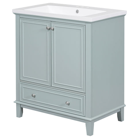 Modern Bathroom Vanity With Sink Combo, Multi Functional Cabinet With Doors And Drawer