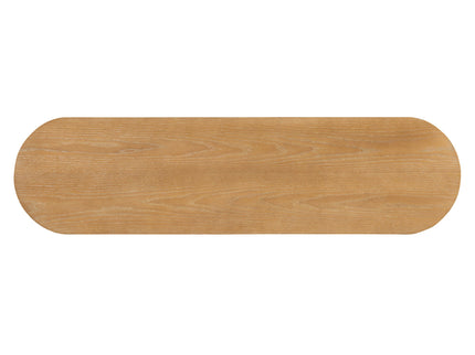 Console Table With Fluted Legs, Open Shelf