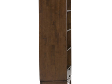 Harper - Bookcase With Storage - Walnut Brown