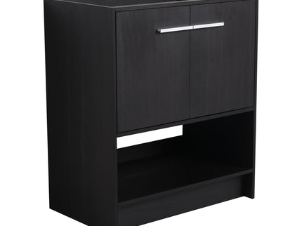 Modern Bathroom Vanity With Ceramic Sink, Freestanding Cabinet, Soft Closing Doors