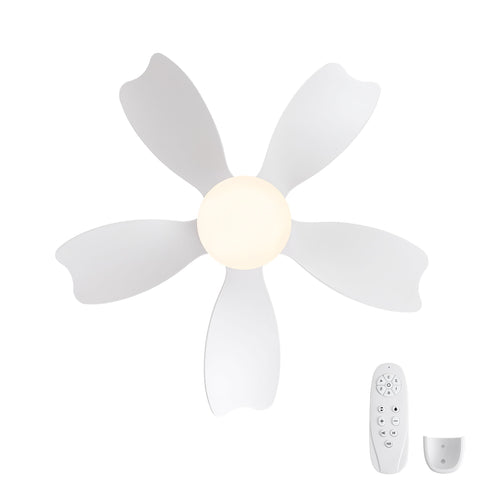 Low Profile Flush Mount Ceiling Fan With Light