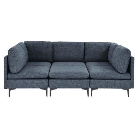 Upholstered Modular Sectional & Tall Legs