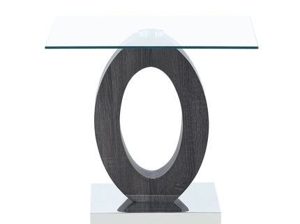 Tracker - End Table - Brown White