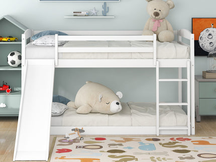 Durable Bunk Bed With Convertible Slide And Ladder